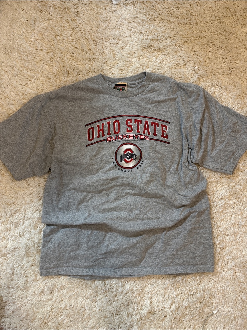 Vintage Ohio State Buckeyes Gray Short-Sleeve Graphic Tee